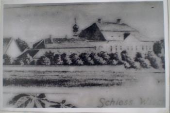 Pohled na zámek kolem roku 1820 (© anon.)