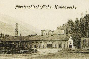 Arcibiskupské železárny a hutě na Čeladné kolem roku 1905 ( © Beskydy a Pobeskydí 1895 - 1939, Wart 2001)