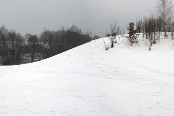 Panorama tvrziště od severozápadu. ( © Jan P. Štěpánek 03/2006)