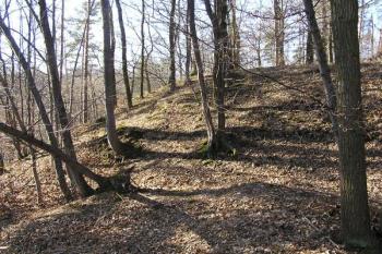 jihovýchodní nároží hrádku ( © Jan P. Štěpánek 01/2008)