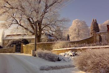 Zámek Molitorov - vstupní brána (© Radka Cosmi, 01/2009)