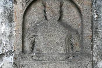 Náhrobník arciděkana Bartoloměje Kadera († 1603) ( © Filip Matoušek 08/2005)