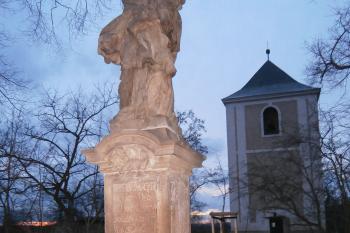 Socha sv. Jana Nepomuckého z r. 1743 (© Johannes Cladis, 02/2014)
