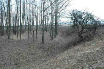 Část prvního vodního příkopu ( © Aleš Marek 04/2006)