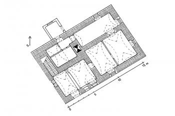 Plán Přízemí (Úlovec J., Hrady zámky a tvrze Klatovska, Libri, 2004, str. 211)