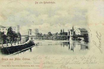Snímek starého Řetězového mostu, předchůdce pozdějšího montovaného mostu (© Jan P. Štěpánek  04/2024)