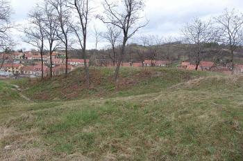 Zbytek valu na východní straně ( © Roman Řezáč 04/2006)