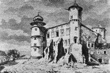 jádro od jihozápadu ( © akvarel, J. Matejka, 1857)