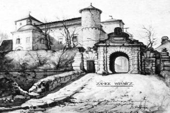 jádro a vstupní brána od severu ( © J. Matejka, 1861)