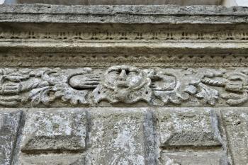 detail kamenného renesančního vstupního portálu zámku (© Jan P. Štěpánek  04/2025)