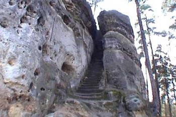 Schodiště na hrad (© Vlky, Jirka Čížek)