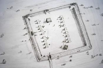 pokus o hypotetické vyobrazení švédských šancí v roce 1643 ( © Ondřej Štěpánek 06/2006)