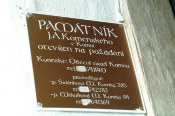 Komňa - rodiště J. A. Komenského (© Hana Kubikova 06/2006)