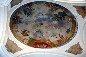 Nástropní freska ve Škapulířové kapli (© Jiří Cukr 07/2005)