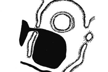plán tvrziště ( © J. Úlovec podle Z. Rothbauera a V. Humla (in Encyklopedie českých tvrzí, II. díl [K-R], ARGO 2000))