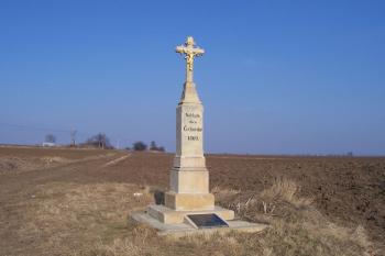 Vrahovice - Čechůvky - kříž na památku srážky vojáků v roce 1866. (© Ivo Rozehnal, 02/2011)