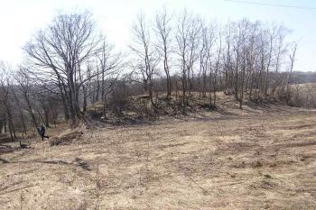 Pohled na tvrziště od ssv. (© Jan P. Štěpánek 04/2006)