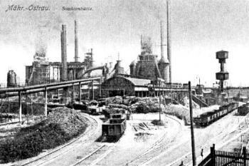 Žofinská huť v r. 1917 ( © Města a městečka v Čechách na Moravě a ve Slezsku (K. Kuča))
