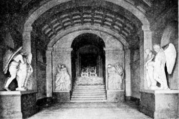 Lliechtenstenská hrobka (© F. A. Slavík: Vlastivěda moravská, Brněnský okres. Musejní spolek v Brně 1897)