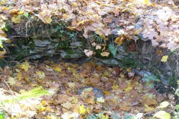 zdivo ve vnitřní šachtě bašty (© zdeněk komínek, 10/2008)