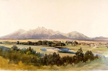 Strážky od jihovýchodu ( © Thomas Ender (1793-1875))