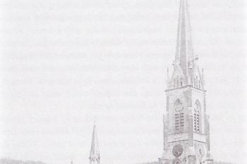 nový kostel sv. Bartoloměje na fotografii z roku 1910 (© J. Tichánek: Stará Kopřivnice v dokumentech a fotografiích, Město Kopřivnice, Kopřivnice 2006)