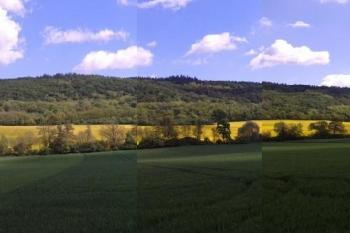 Pohled na Velký Kosíř od silnice u Čech pod Kosířem (© Ivo Rozehnal, 05/2014)
