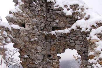 Interiér vysunuté strážní věžičky dolního hradu ( © Jan P. Štěpánek 11/2007)