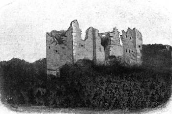 Dolní znievský hrad na pohlednici z konce 19. století ( © archiv J.T.)