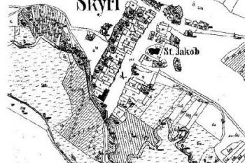Škrle na mapě stabilního katastru ( © )