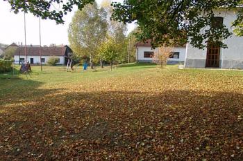 Hrana nízké terasy zbylé po tvrzi, ta stávala vpravo ( © Roman Řezáč 11/2006)