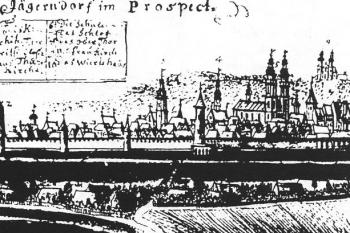 Pohled na město od severozápadu ( © Města a městečka v Čechách na Moravě a ve Slezsku (K. Kuča))