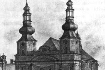 akvarel H. Kinzera z r. 1913 ( © Města a městečka v Čechách na Moravě a ve Slezsku (K. Kuča))