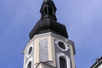 Detail kostelní věže (© Jan P. Štěpánek, 11/2006)