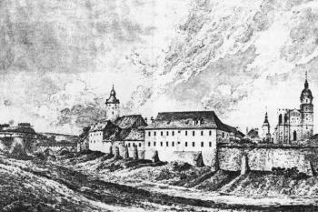 Jaktařská brána - F. Biela 1824 (© Města a městečka v Čechách, na Moravě a ve Slezsku (K. Kuča))