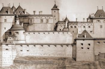 Lietavský hrad od západu (© Jozef Hochel, 05/2013)