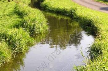 Klikatící se Hodoňovicko-sviadnovský technický náhon v Hodoňovicích před mlýnem ( © Jan P. Štěpánek 09/2006)