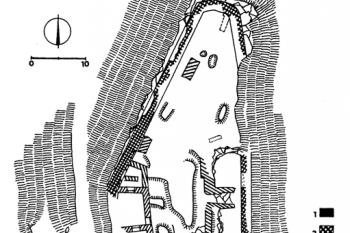Půdorys hradu (© T. Durdík: Ilustrovaná encyklopedie českých hradů, Libri, Praha 2000)