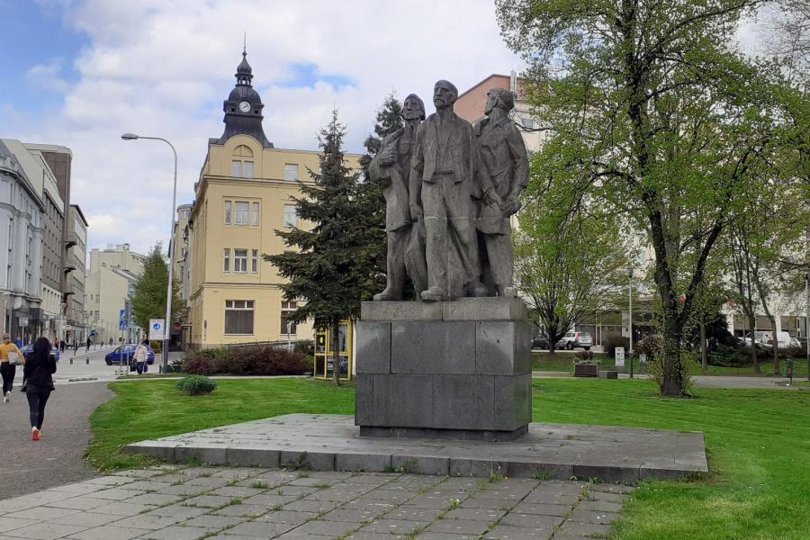 sousoší Stávka na jámě Trojice