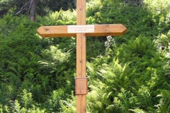 Kříž pod vrcholem Lysé hory na paměť všem obětem této hory ( © Jan P. Štěpánek 06/2007)