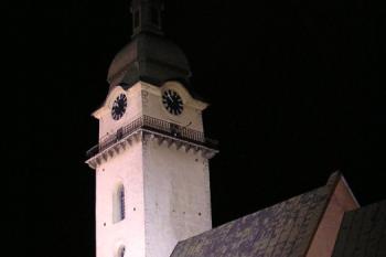 Farní kostel v noci (© Jan P. Štěpánek, 08/2006)