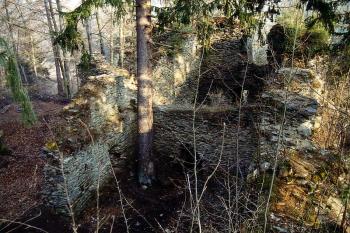 Zříceniny hradního paláce (© Jiří Cukr, 03/2002)