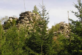 Hlavní skalisko Malínské skály ( © Jan P. Štěpánek 08/2006)