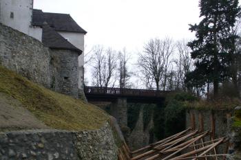 Nové Hrady - hradní příkop (© Pavel Jarý, 07.12.2008)