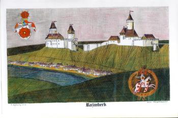 Rekonstrukce hradu podle R. Vojkovského (© jan heřman, 02/2012)