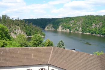 Soutok Vltavy a Otavy z Hlízové věže (© Michaela Homolkova, 05/2009)