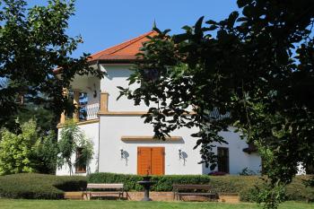 jediná část osmiúhelnikového zámku, která vystupuje z pravidelné linie do popředí /risalitový charakter/ (© D Dohňanský, 07/2017)