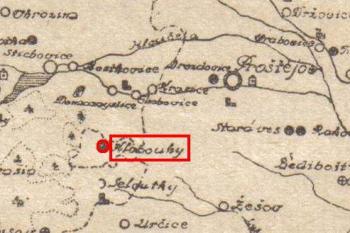 Kloboučky - Historická mapa, kde je ještě uvedena ves, která však již dávno neexistovala. Mapa - Politický okres Prostějovský z roku 1927. (© Ivo Rozehnal, 06/2007)