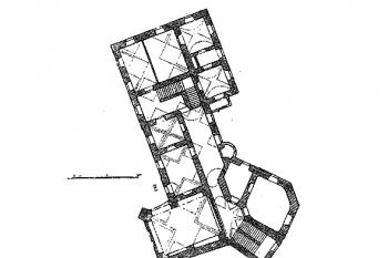 půdorys přízemí zámku (© P. Vlček: Ilustrovaná encyklopedie českých zámků, Libri, Praha 1999)