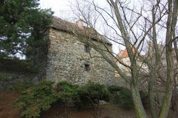 hranolová věž západní hradby (© Karel Husák, 03/2010)